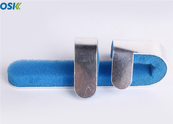 Καθολικό σπασμένο μέγεθος κόκκαλων υλικό αργιλίου αφρού ναρθήκων μπλε για το δάχτυλο